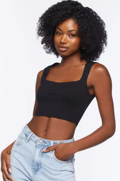 Ponte Knit Crop Top