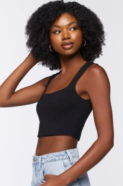 Ponte Knit Crop Top