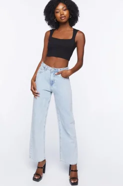 Ponte Knit Crop Top