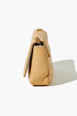 Quilted Faux Leather Crossbody Bag