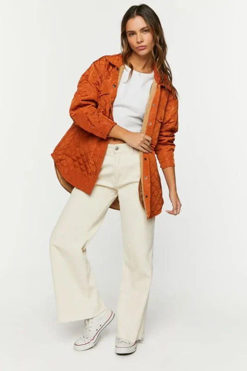 Quilted Longline Shacket