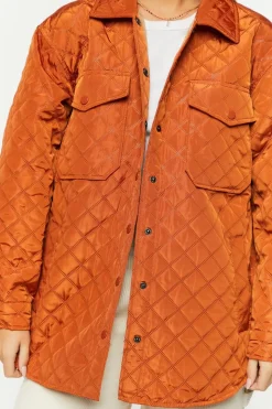 Quilted Longline Shacket