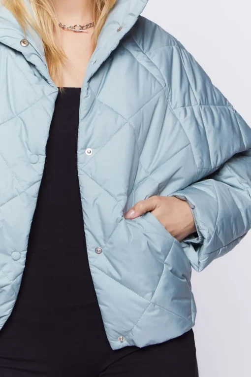Quilted Toggle-Drawstring Puffer Jacket