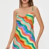 Rainbow Striped Mini Dress