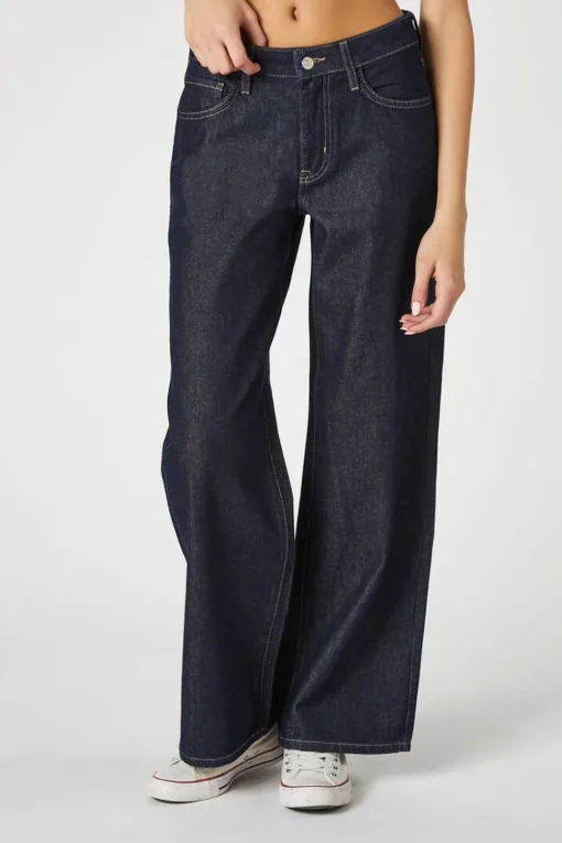 Recycled Cotton Wide-Leg Jeans