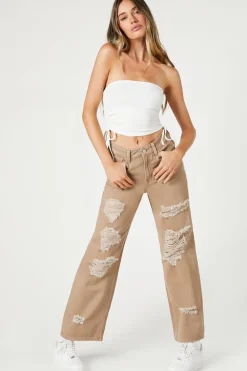 Recycled Cotton Wide-Leg Jeans