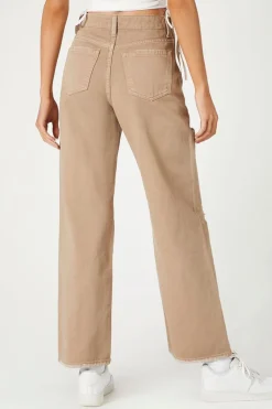 Recycled Cotton Wide-Leg Jeans