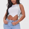 Reworked Handkerchief Crop Top