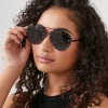 Rhinestone Aviator Sunglasses