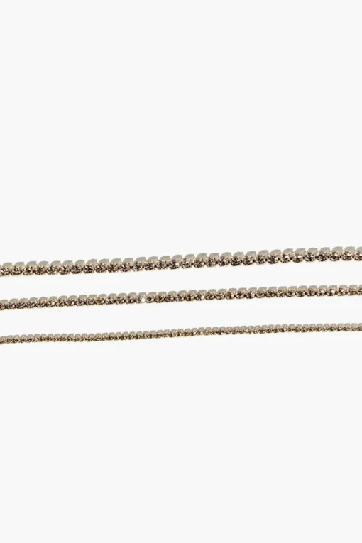 Rhinestone Chain Bracelet Set