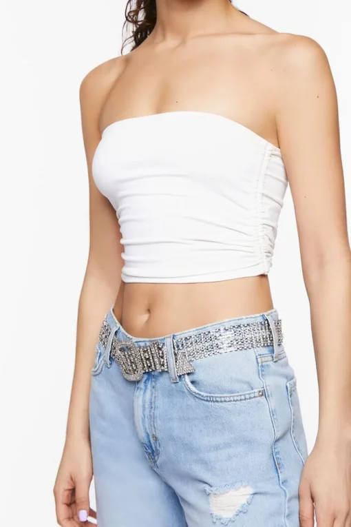 Rhinestone Chainmail Buckle Belt