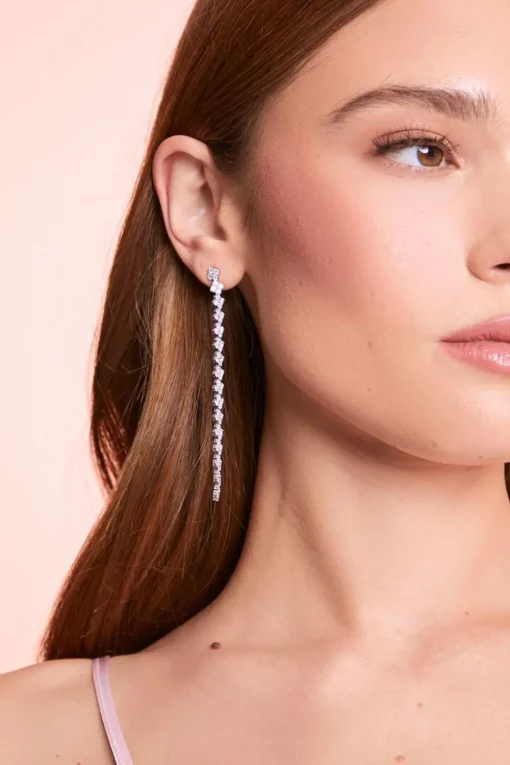Rhinestone Duster Earrings