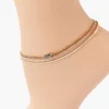 Rhinestone Eye Anklet Set