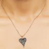 Rhinestone Heart Necklace