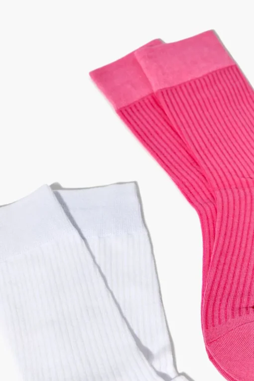 Ribbed Crew Sock Set - 2 Pack