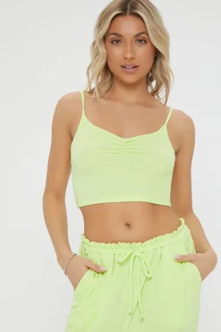 Ribbed Cropped Lounge Cami