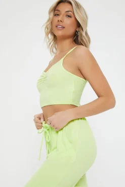 Ribbed Cropped Lounge Cami