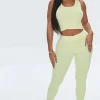 Ribbed High-Rise Leggings
