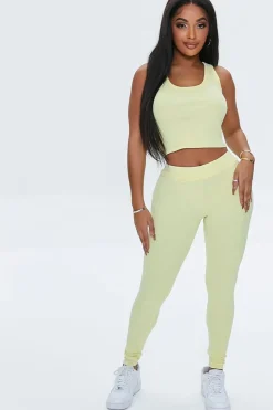 Ribbed High-Rise Leggings