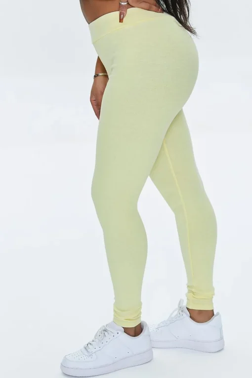Ribbed High-Rise Leggings