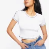 Ribbed Knit Baby Tee