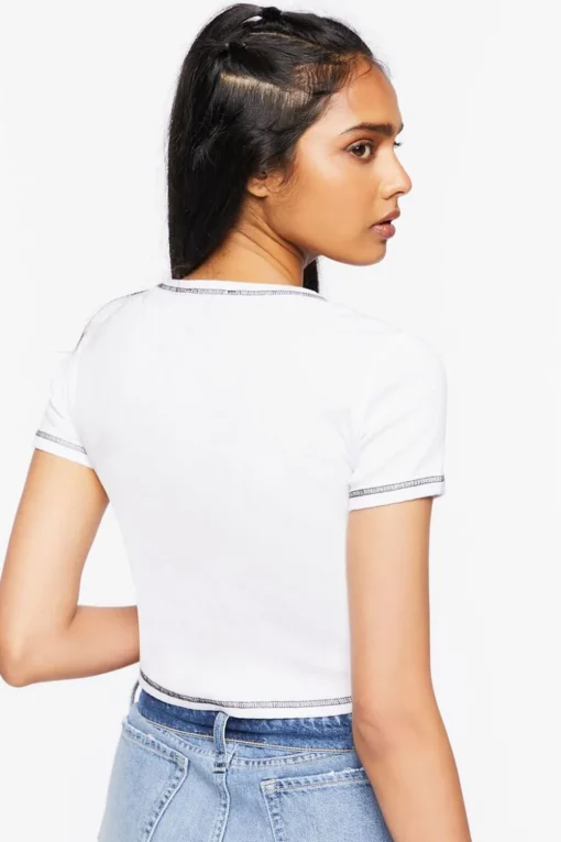 Ribbed Knit Baby Tee