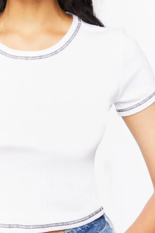 Ribbed Knit Baby Tee
