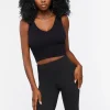 Ribbed Knit Biker Shorts