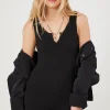 Ribbed Knit Fitted Romper