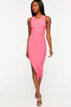 Ribbed Knit Midi Tank Dress
