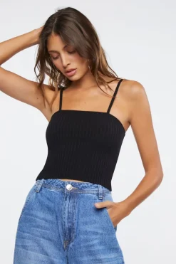 Ribbed Sweater-Knit Cami