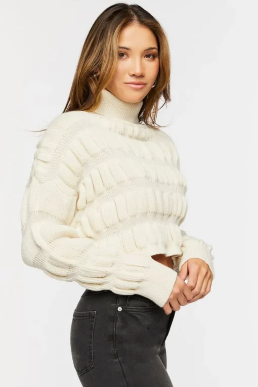 Ribbed Turtleneck Sweater