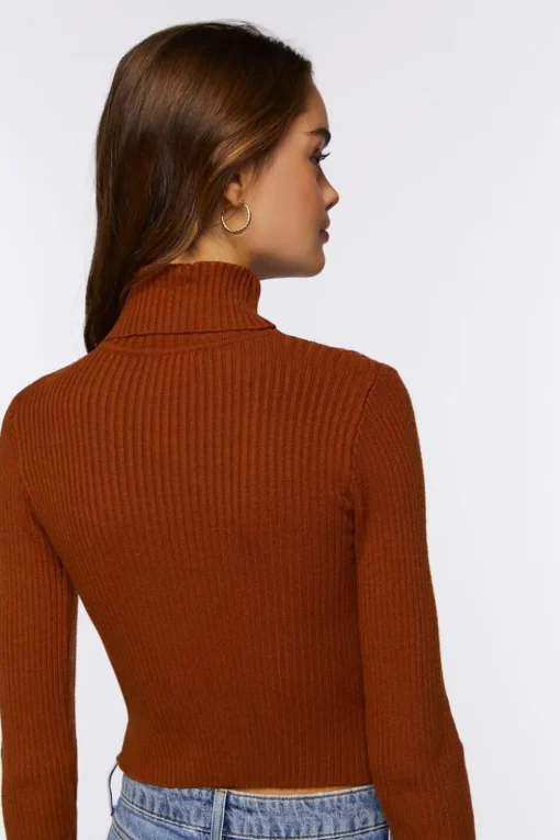 Ribbed Turtleneck Sweater
