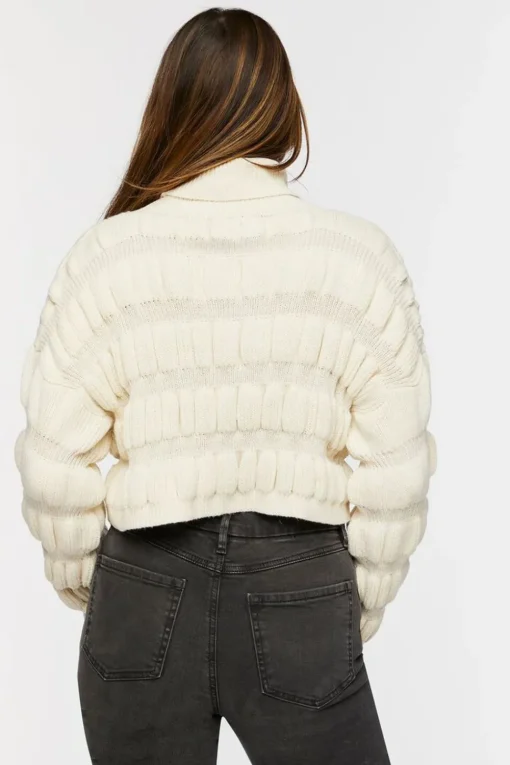 Ribbed Turtleneck Sweater