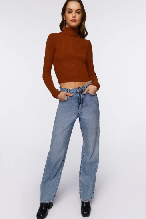 Ribbed Turtleneck Sweater