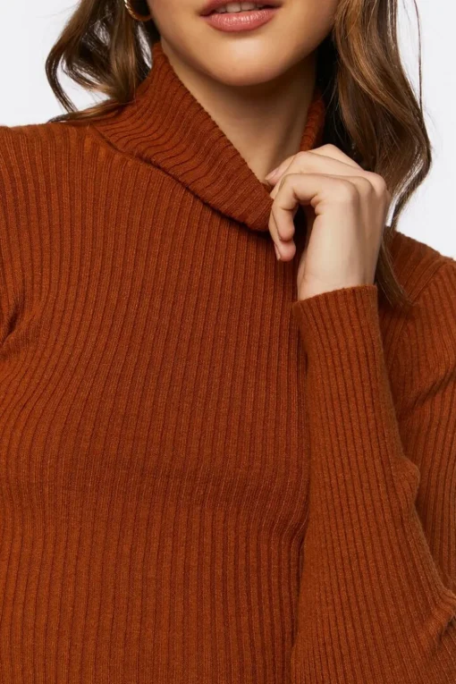 Ribbed Turtleneck Sweater