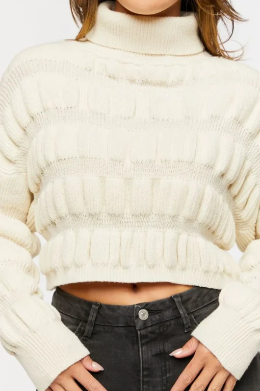 Ribbed Turtleneck Sweater