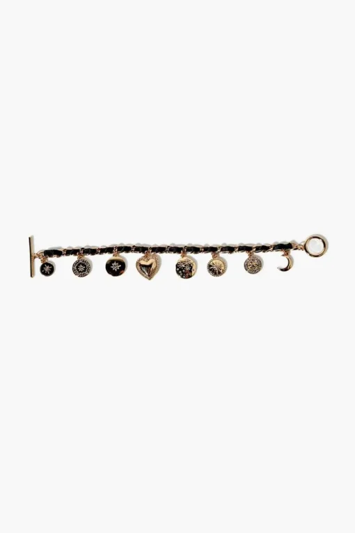 Ribbon-Chain Charm Bracelet