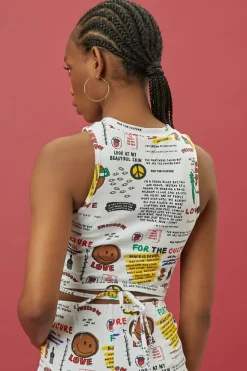 Ron Bass Art Print Crop Top