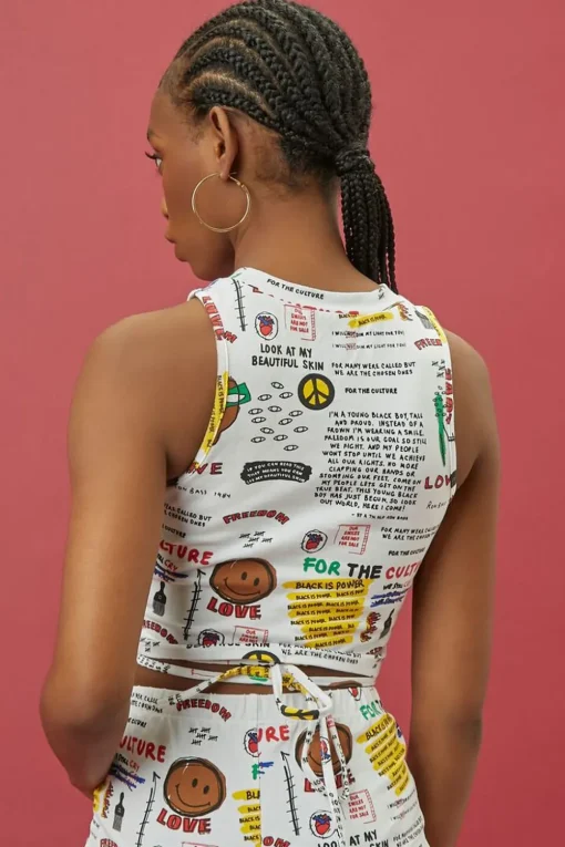 Ron Bass Art Print Crop Top