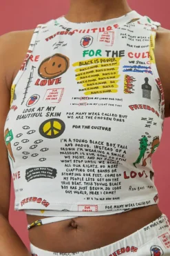 Ron Bass Art Print Crop Top