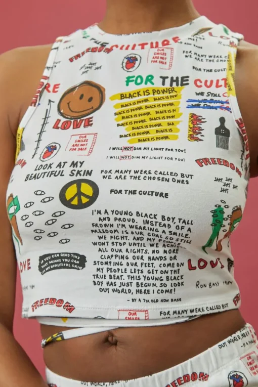 Ron Bass Art Print Crop Top