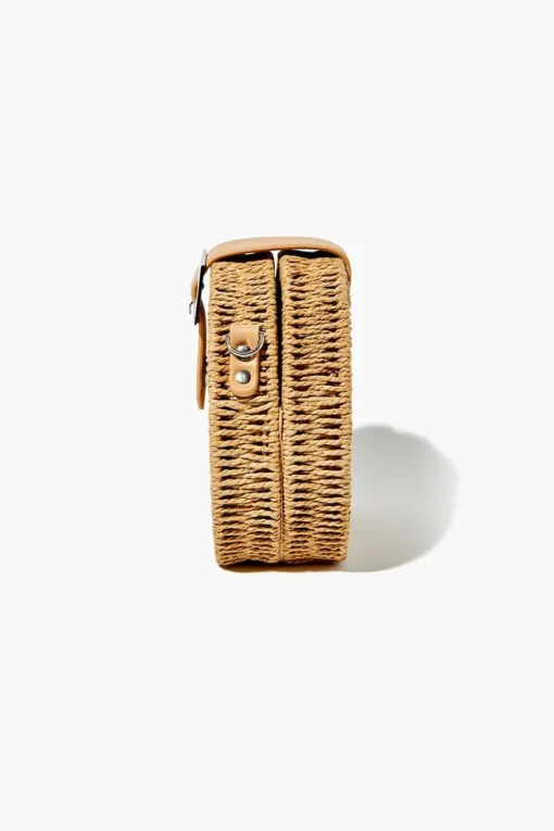 Round Straw Crossbody Bag