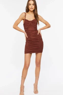 Ruched Bodycon Mini Dress