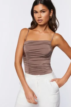 Ruched Cami Bodysuit
