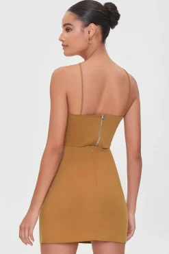 Ruched Cropped Cami & Mini Skirt Set