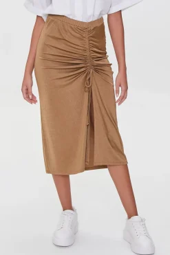 Ruched Drawstring Skirt