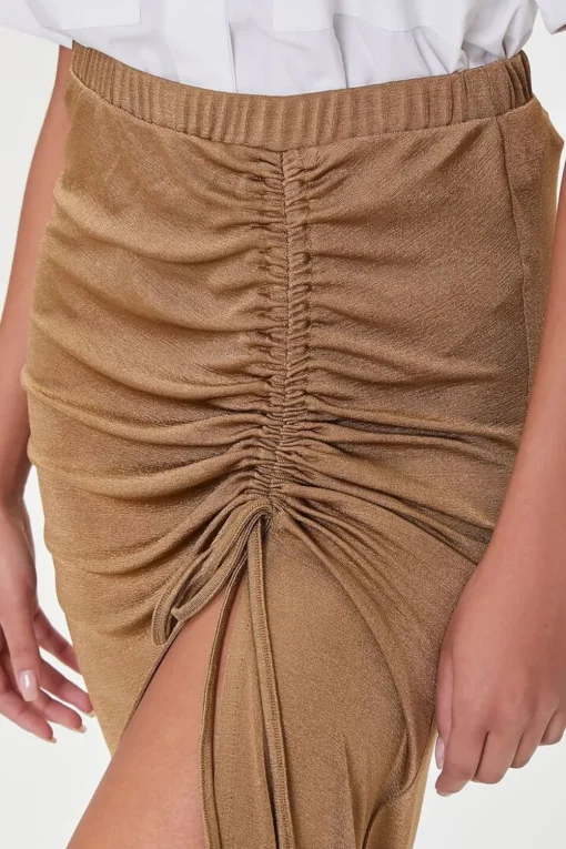 Ruched Drawstring Skirt