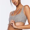 Ruched Drawstring Sports Bra