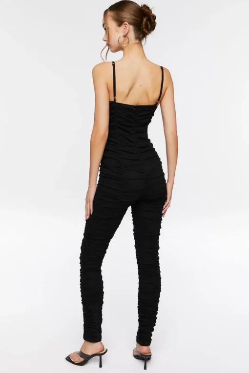 Ruched Sweetheart Jumpsuit
